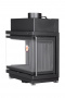 Топка АЛЬФА 700 три стекла черный шамот подовая (Экокамин)